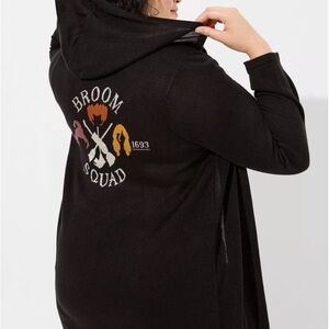 Torrid Black Broom Squad Hoodie